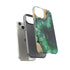 Green Geode in Watercolor - Impact Resistant Phone Case